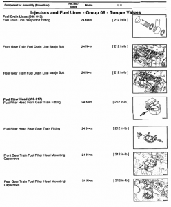 6.7L Cummins Injectors and Fuel Lines - Torque Values - Diesel Engines ...