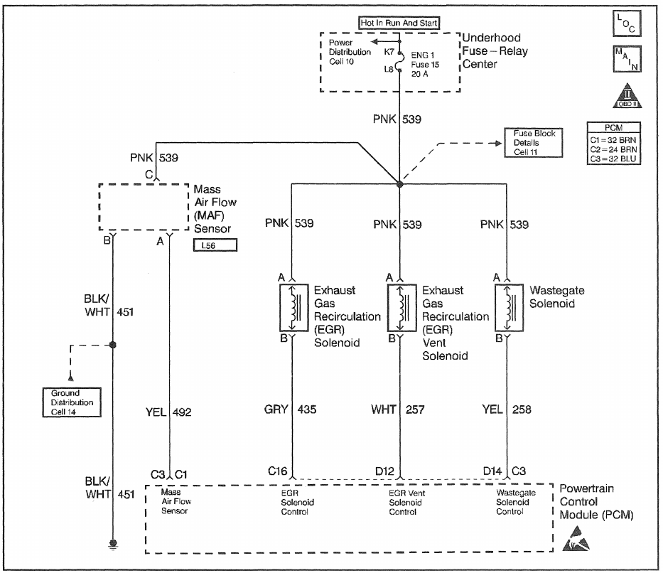 GM/Detroit 6.5L ENGINE CONTROLS DTC P0402 Exhaust Gas Recirculation